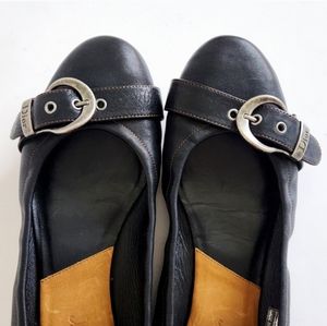 Christian dior buckle ballet flats